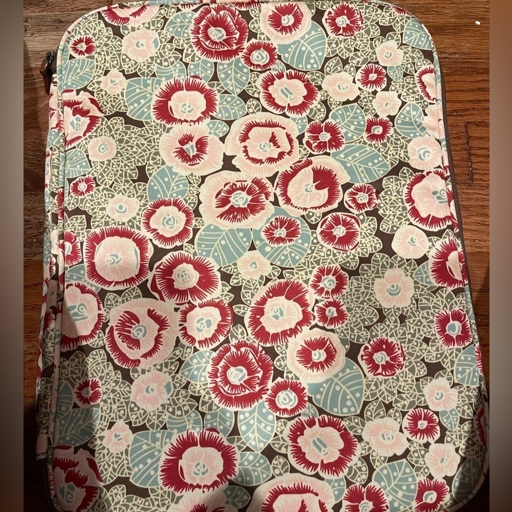 Amy Butler for Kalencom Zipper Computer Portfolio Case 4 Pockets Floral Print